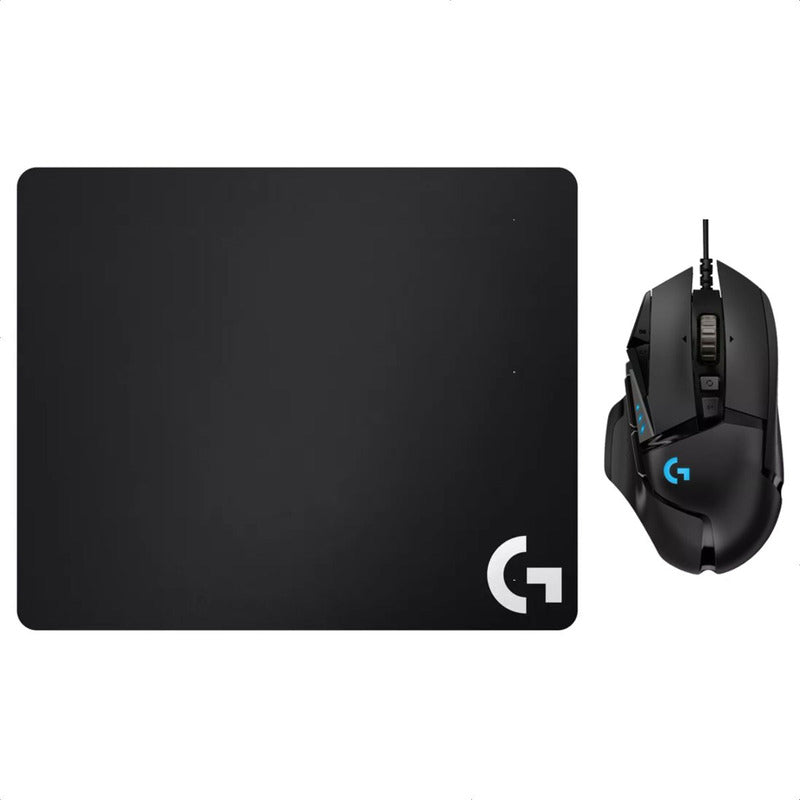 Combo Gamer Logitech G Mouse G502 Hero + Pad Mouse G240