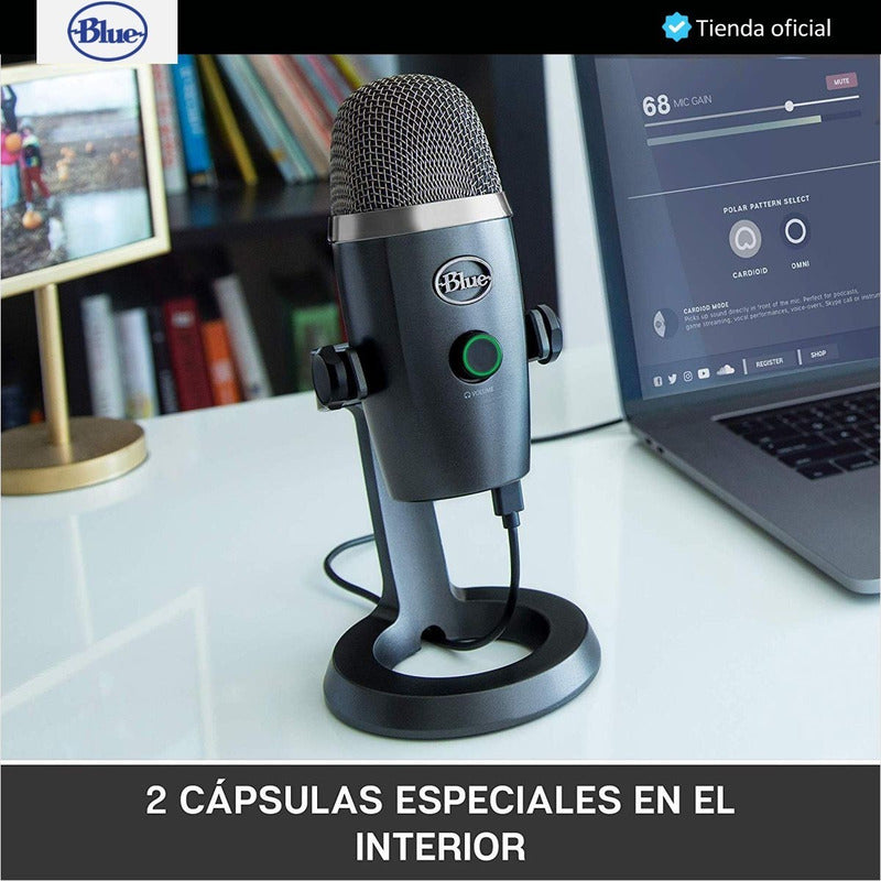 Blue Yeti Nano, Micrófono Usb Premium, Grabación / Streaming
