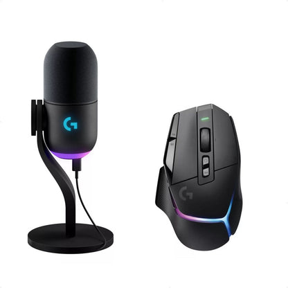Combo Gamer Logitech G Mouse G502 X Plus + Microfono Yeti Gx