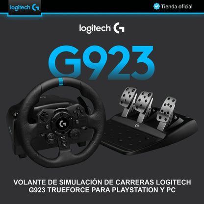 Racing Combo Timón Logitech G923 Ps4/5 + Palanca + Soporte5