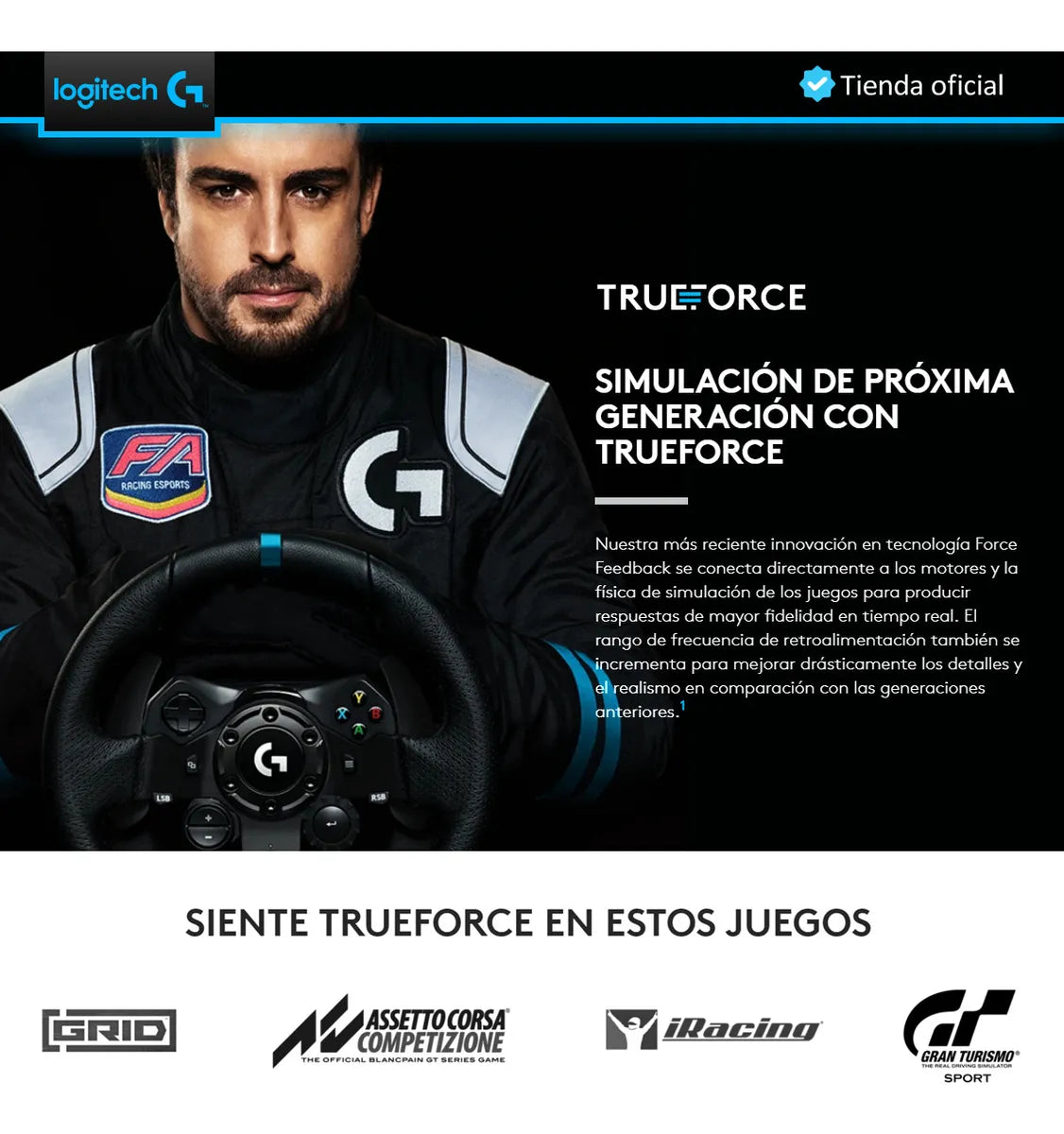 Racing Combo Timón Logitech G923 Ps4/5 + Palanca + Soporte5