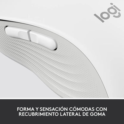 Mouse Inalámbrico BT/Bolt Logitech Signature M650 L con Scroll SmartWheel, Blanco