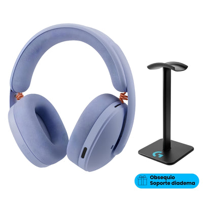 Auriculares Gamer Inalámbricos Logitech G325 LIGHTSPEED Bluetooth PC/PS5/Switch/Xbox - Lila + Obsequio Soporte para Diadema