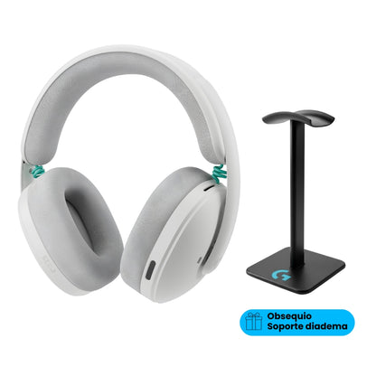 Auriculares Gamer Inalámbricos Logitech G325 LIGHTSPEED Bluetooth PC/PS5/Switch/Xbox - Blanco + Obsequio Soporte para Diadema