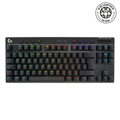 Teclado Gamer Inalámbrico Logitech G PRO X TKL LIGHTSPEED con RGB LIGHTSYNC, Negro