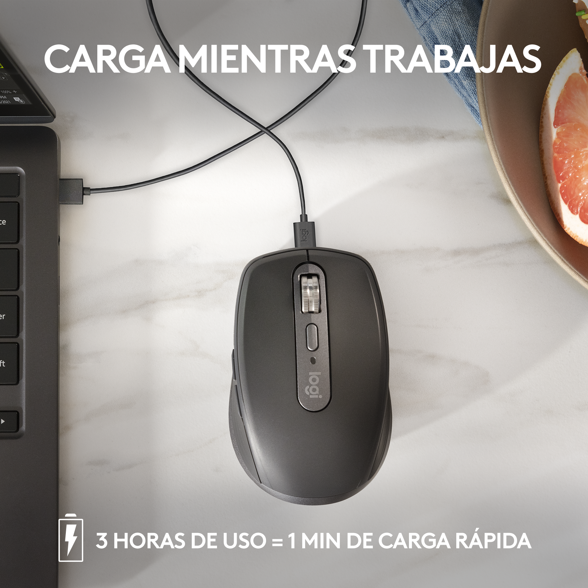 Combo Logitech Teclado Mx Keys Mini + Mouse Mx Anywhere 3s Grafito