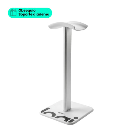 Diadema Profesional Bluetooth Logitech Zone Vibe 100 Rosa + Obsequio Soporte para la Diadema