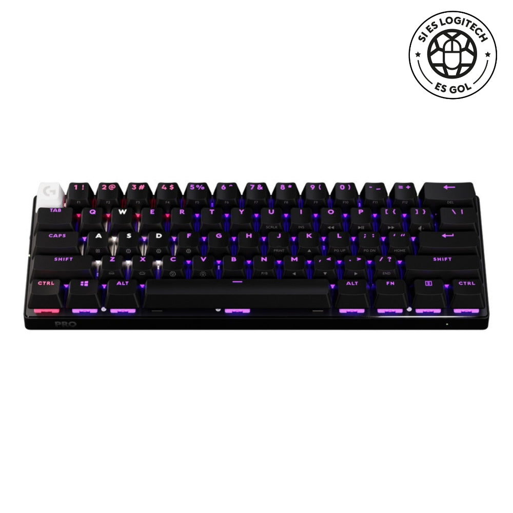 Teclado Gamer Logitech Pro X 60, Inalámbrico Lightspeed