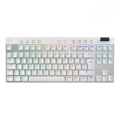 Teclado Gamer Inalámbrico Logitech G PRO X TKL LIGHTSPEED con RGB LIGHTSYNC, Blanco