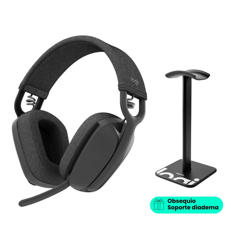 Diadema Profesional Bluetooth Logitech Zone Vibe 100 Micrófono Flip-to-Mute - Grafito
