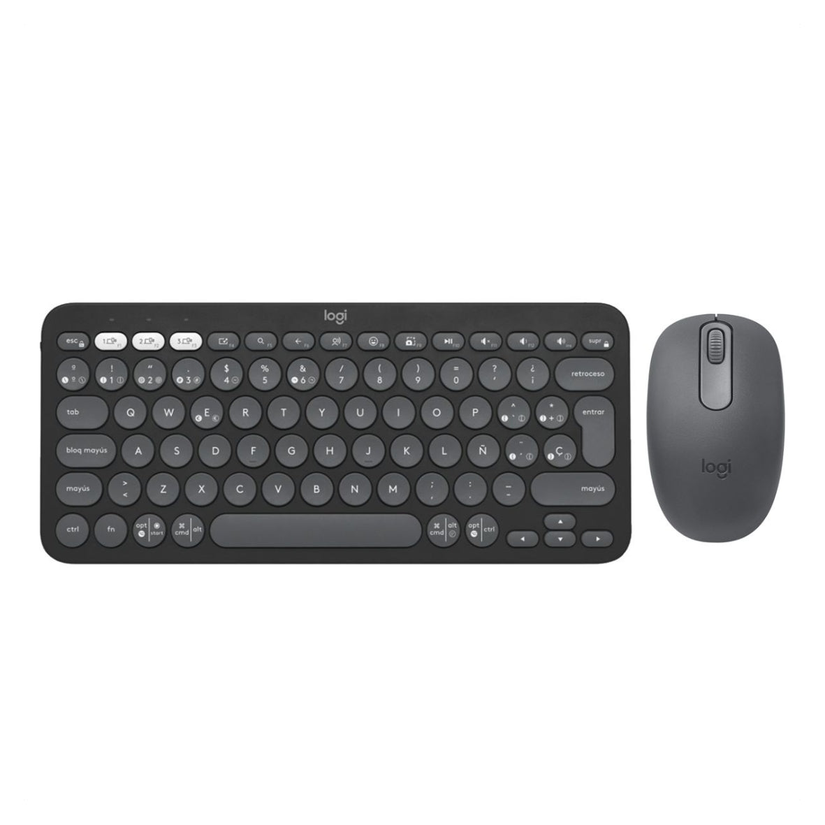 Combo Bluetooth Teclado Multi-dispositivo Logitech K380s + Mouse M196, Negro