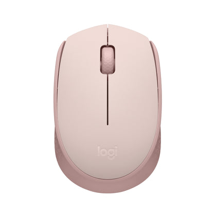 Mouse Inalámbrico Logitech M170 con Diseño Ambidiestro y Portátil, Rosa