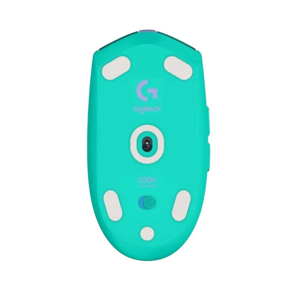 Mouse Gamer Inalámbrico Logitech G305 LIGHTSPEED HERO 12000 DPI 6 Botones - Menta + Pad Mouse Gamer Logitech G240 con Superficie de Tela