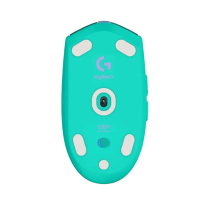 Mouse Gamer Inalámbrico Logitech G305 LIGHTSPEED HERO 12000 DPI 6 Botones - Menta + Pad Mouse Gamer Logitech G240 con Superficie de Tela